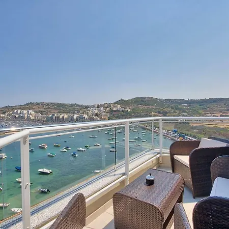 Hv12 - Sea Front Penthouse Daire St. Paul's Bay